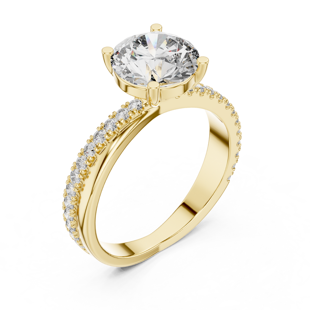 Round Brilliant Cut Solitaire Diamond Ring 