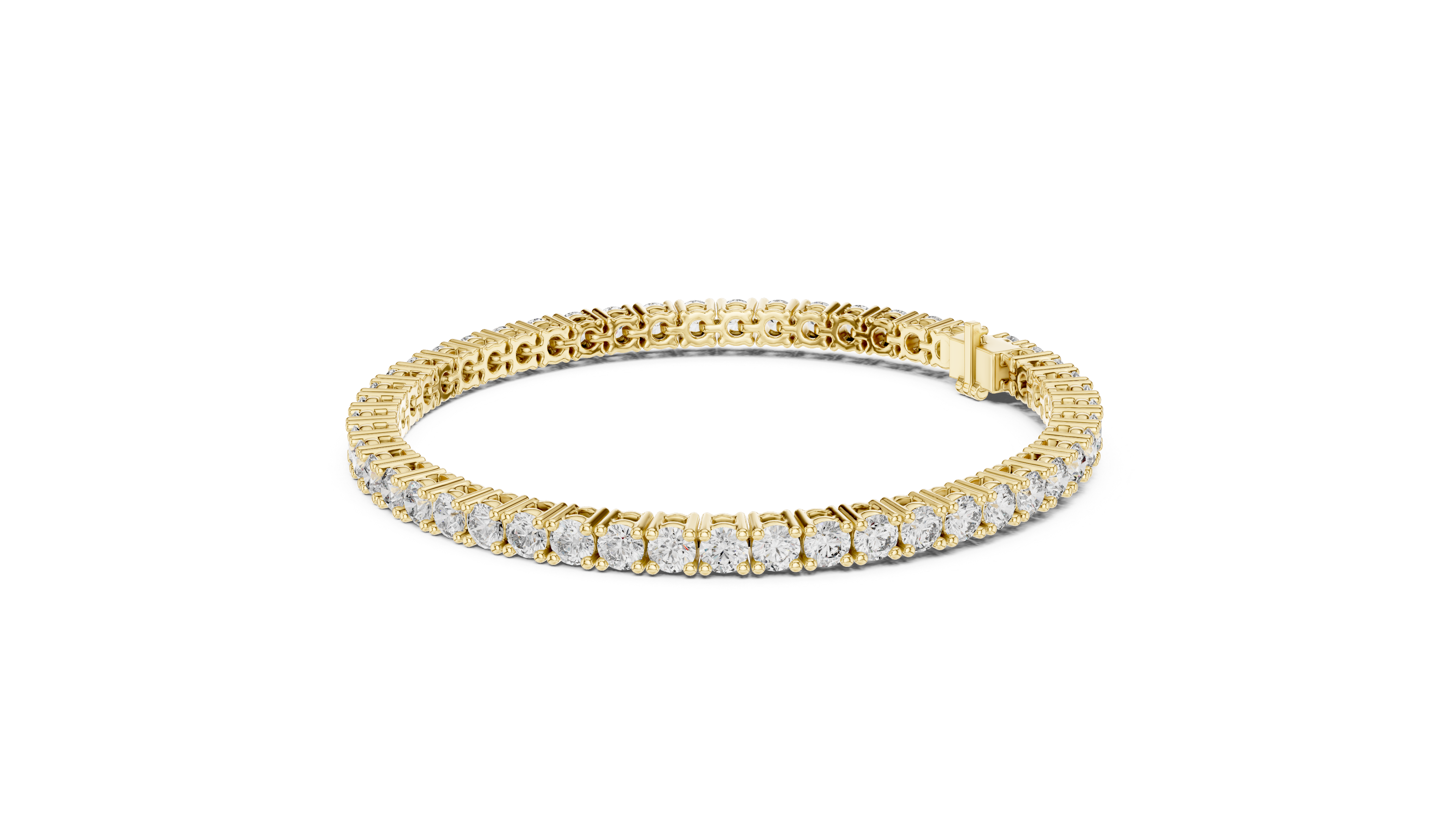 Round Cut Diamond Tennis Bracelet 
