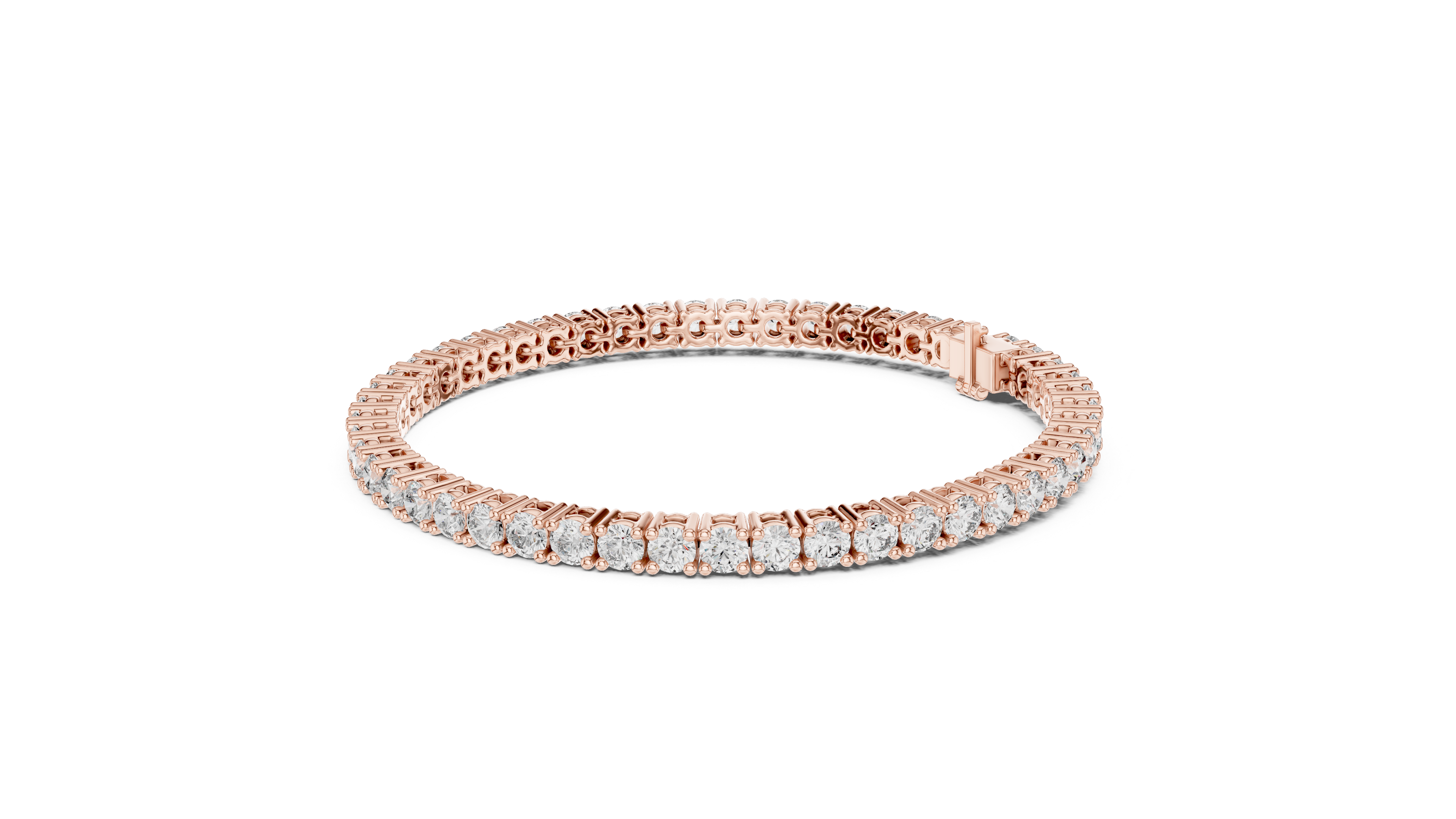 Round Cut Diamond Tennis Bracelet 