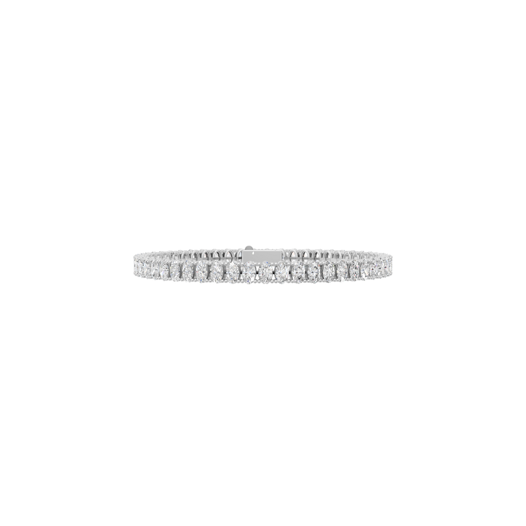 Oval Cut Lab Grown Diamond Tennis Bracele VENFORA