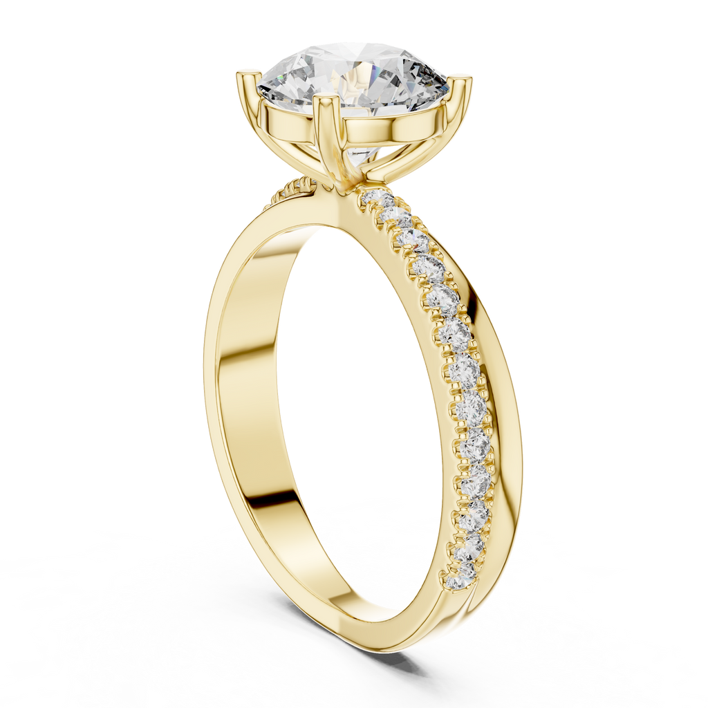 Round Brilliant Cut Solitaire Diamond Ring 