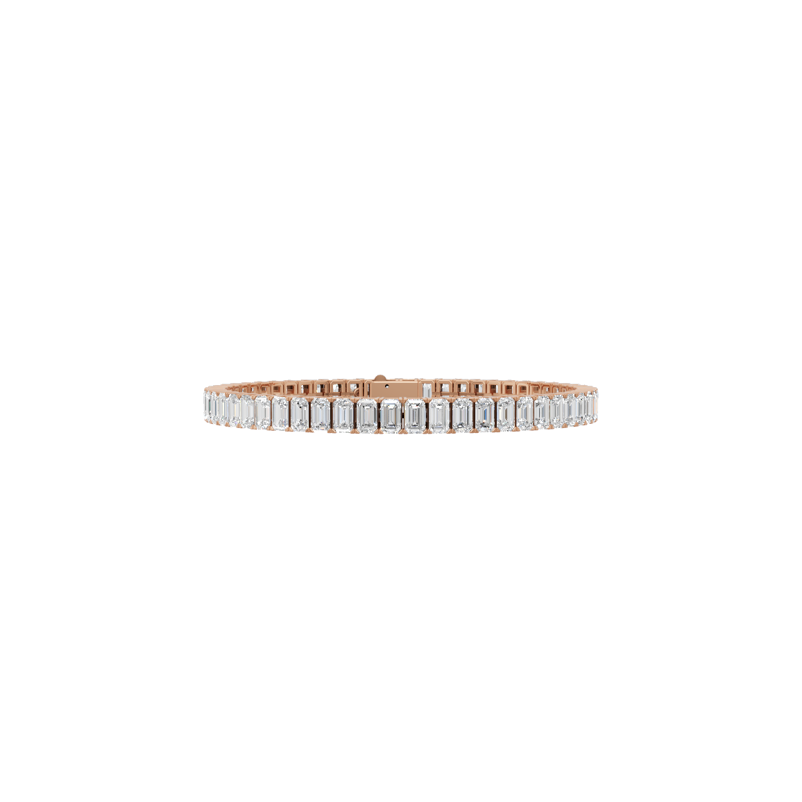 Baguette Cut Lab Grown Diamond Tennis Bracelet VENFORA