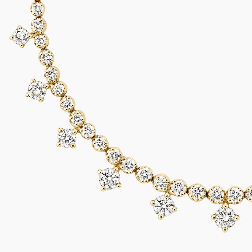 Venfora Dazzle Drop Diamond Necklace in 18K Gold venfora