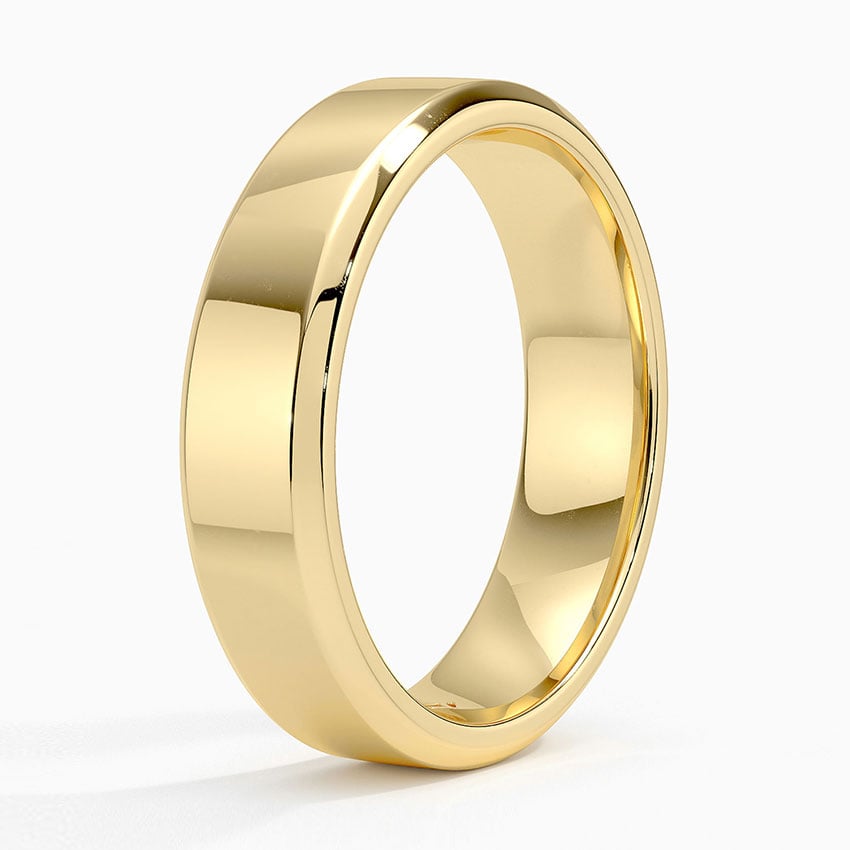 Classic High Polish White Gold Band My Store