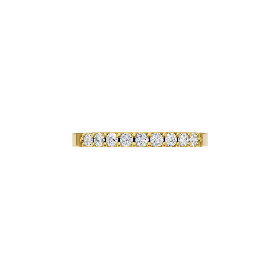 Classic Lab Grown Diamond Half Eternity Band VENFORA
