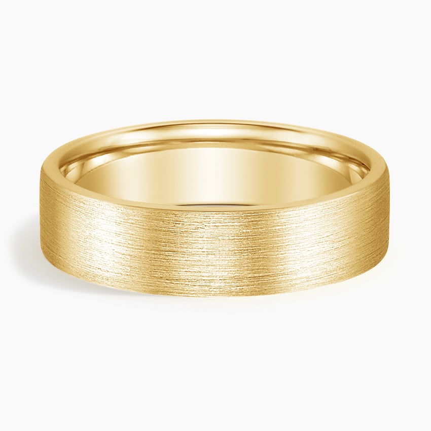 Classic Plain Wedding Band with Matte Finish 